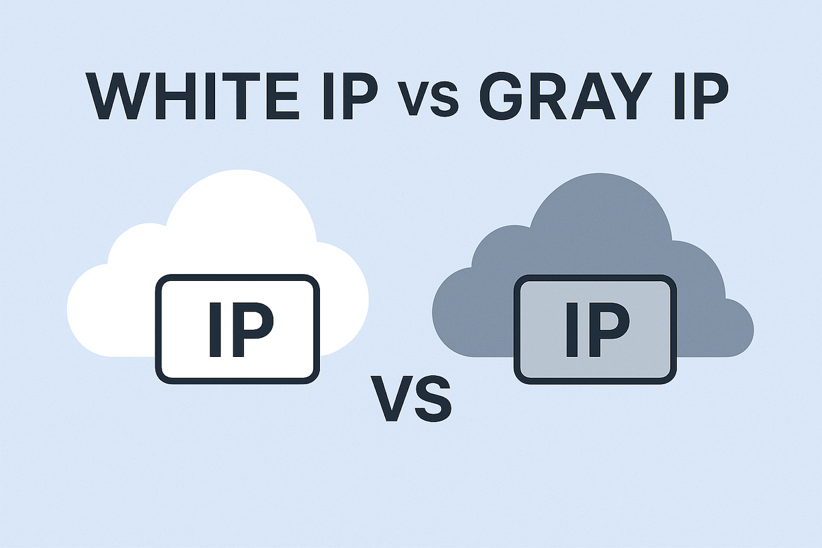 White and gray IP addresses - explaining the difference
